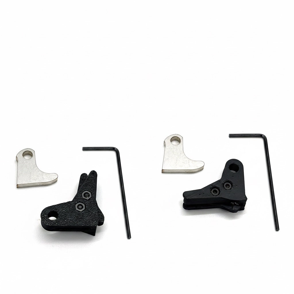 ⚡ New: In Stock 2 PACK GLOCK POLYMER V3 Trigger Shoe Kit with Safety and Curved Steel Trip - Image 2