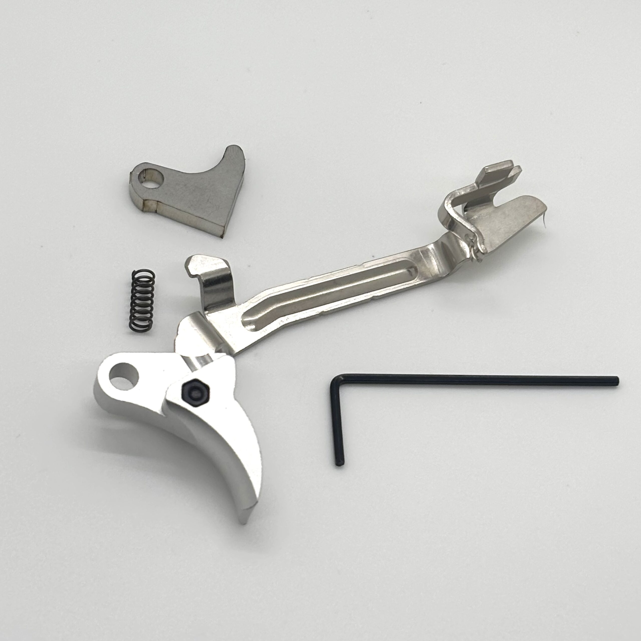 ⚡ New: In Stock GLOCK FRT V2 6061 ALUMINUM TRIGGER BAR KIT, SILVER CURVE, GEN 1 2 3 4, 9mm, .40, .357 - Image 2