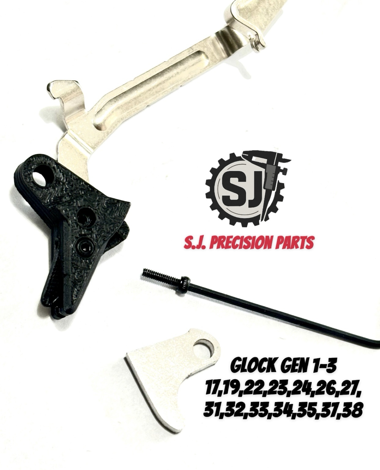 ⚡ New: In Stock GLOCK FRT POLYMER V3 BAR GEN 1 2 3 with Safety and Curved Steel Trip for 17 19 22 26 27 - Image 2